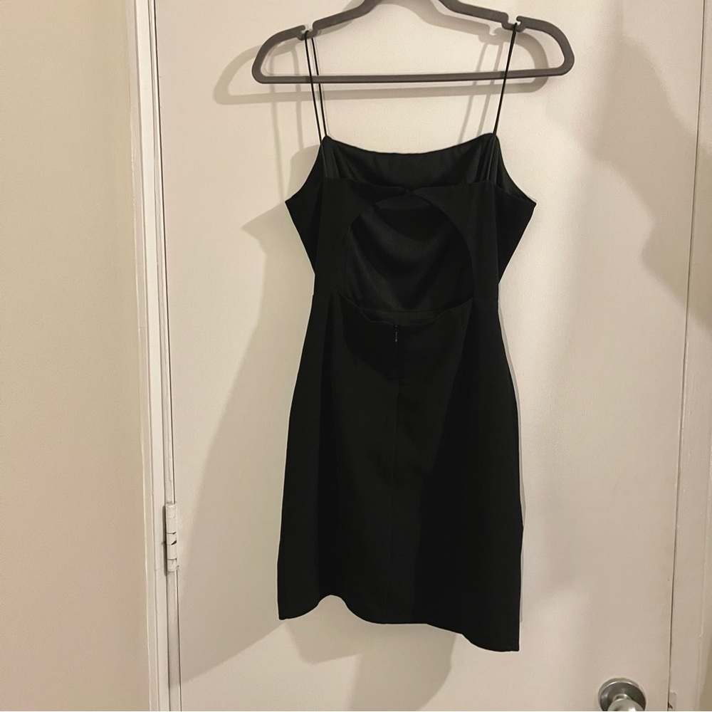 Black Apron Mini Dress - Picture 3 of 4